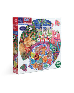 Puzzle Christmas Cookies (500p Round)