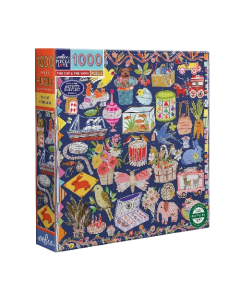 Puzzle The Cat & The Yarn (1000p Square)