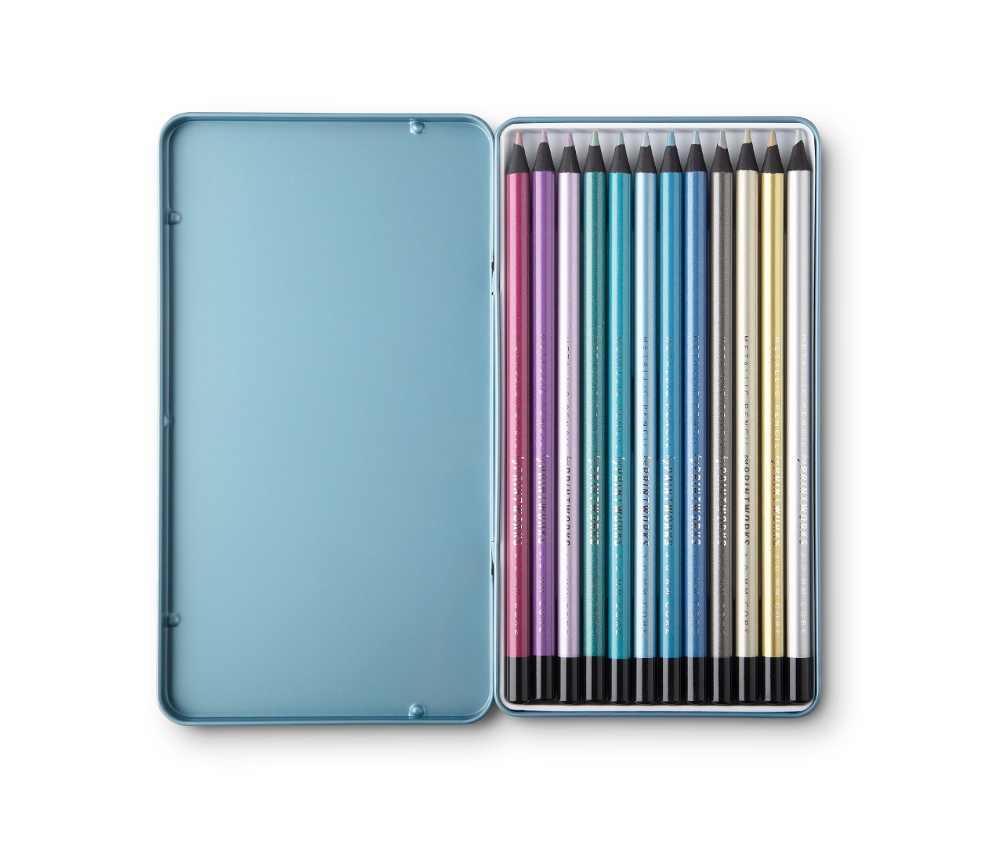 12 Colour pencils METALLIC Image 3