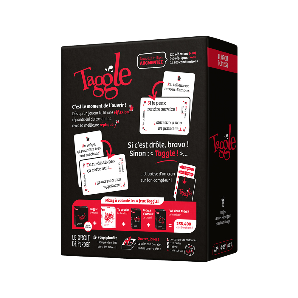 Taggle - Le jeu piquant qui développe la répartie - Yves Hirschfeld et  Fabien Bleuze - Le Droit de Perdre